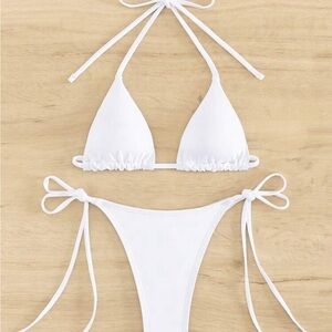 White bikini set